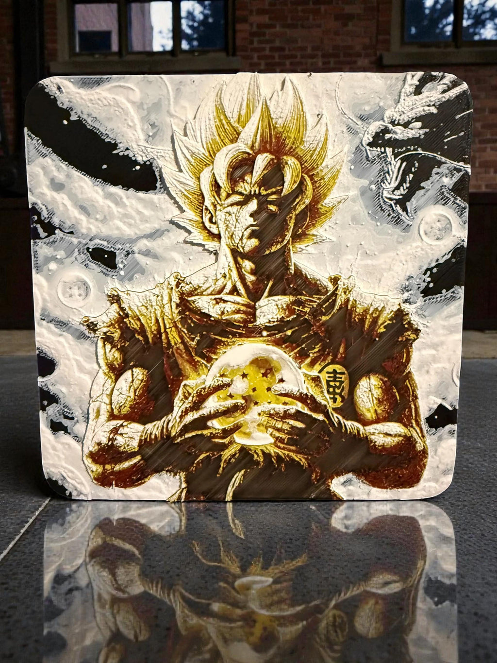Goku 3D Art 6X6in