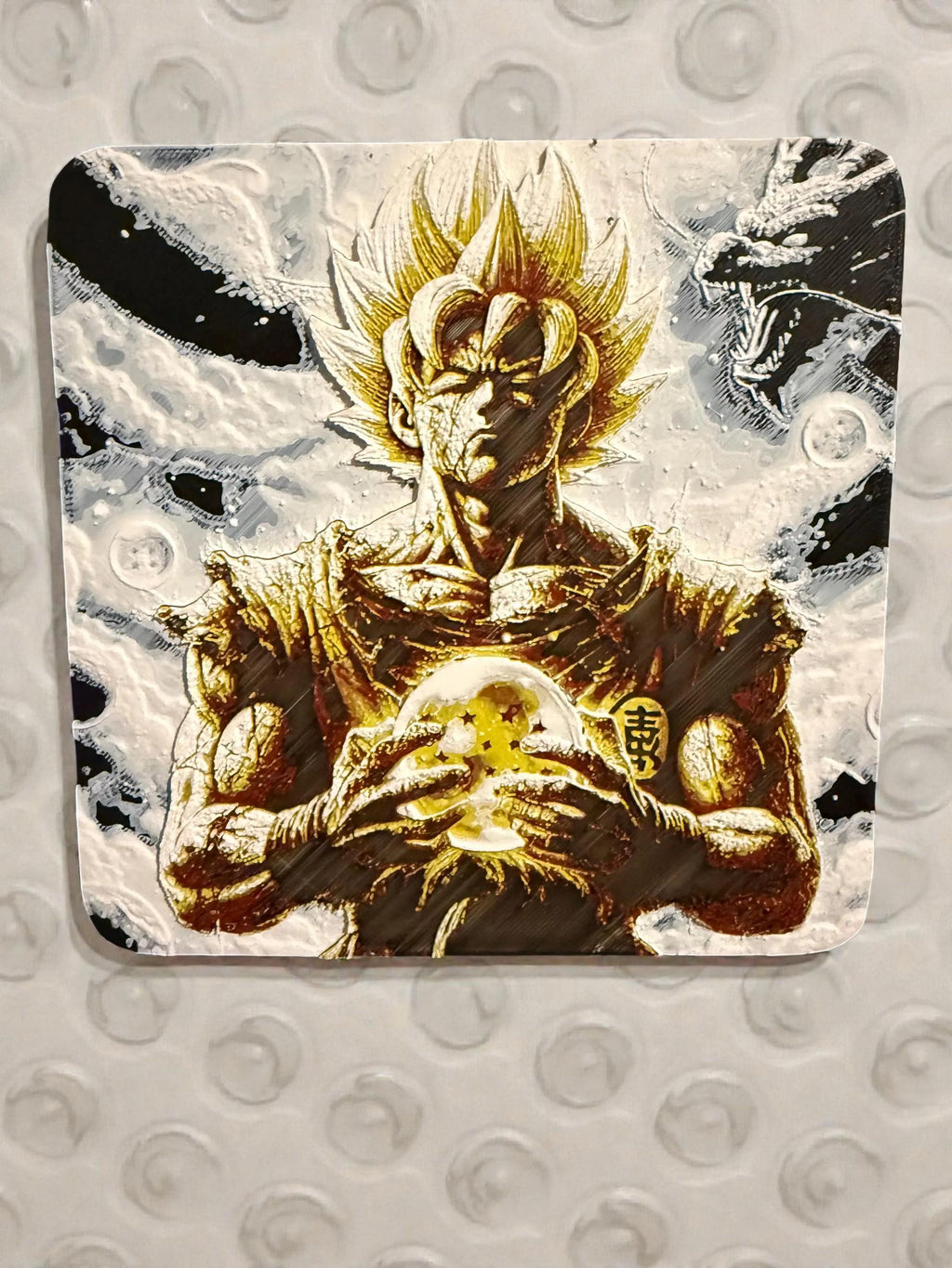 Goku 3D Art 6X6in