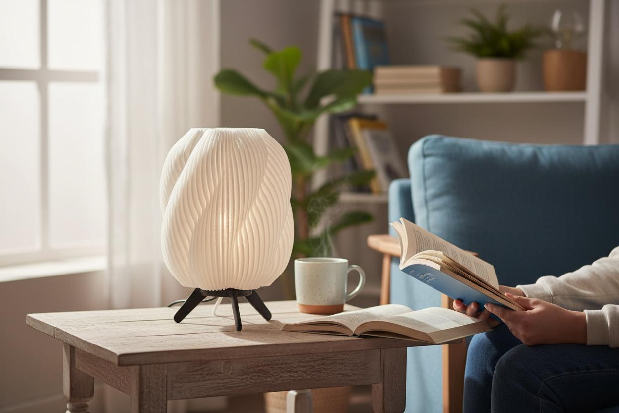 LumaTwist Lamp: Modern 3D Printed Ambient Light