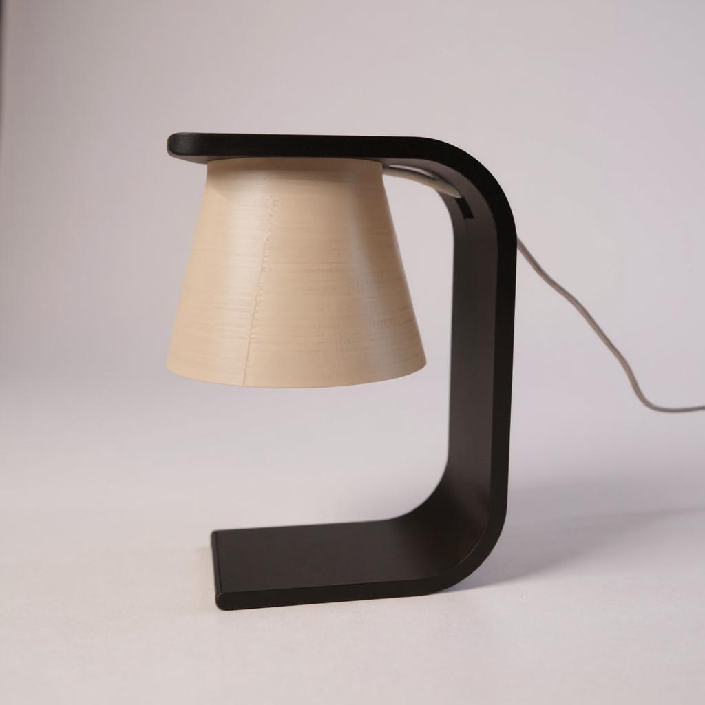 ArcGlow Lamp: 3D Printed Minimalist Desk Lamp